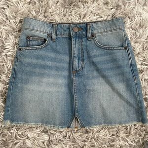 BDG Light Wash Denim Mini Skirt